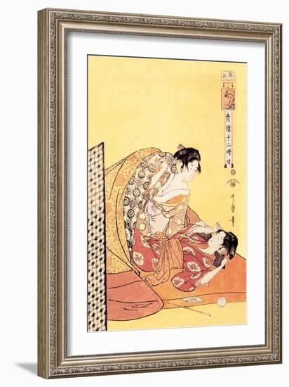 The Hour of the Dragon-Kitagawa Utamaro-Framed Art Print