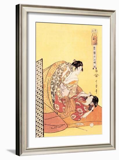 The Hour of the Dragon-Kitagawa Utamaro-Framed Art Print