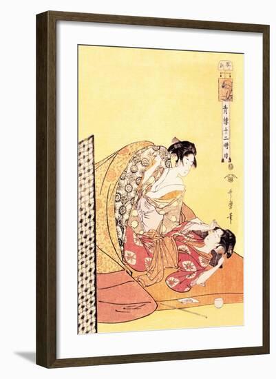 The Hour of the Dragon-Kitagawa Utamaro-Framed Art Print