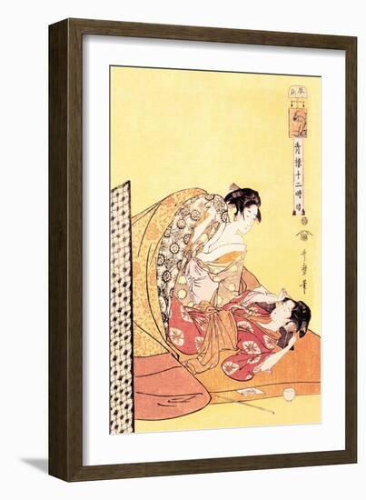 The Hour of the Dragon-Kitagawa Utamaro-Framed Art Print