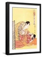 The Hour of the Dragon-Kitagawa Utamaro-Framed Art Print