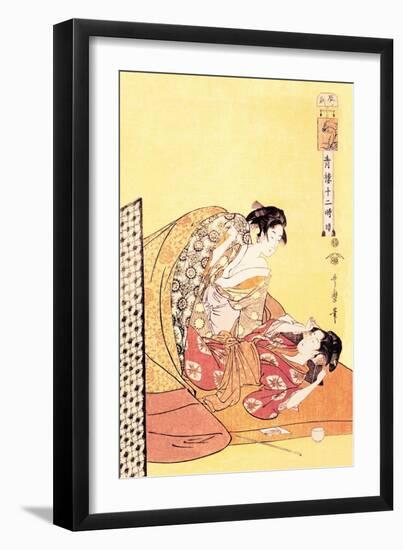 The Hour of the Dragon-Kitagawa Utamaro-Framed Art Print