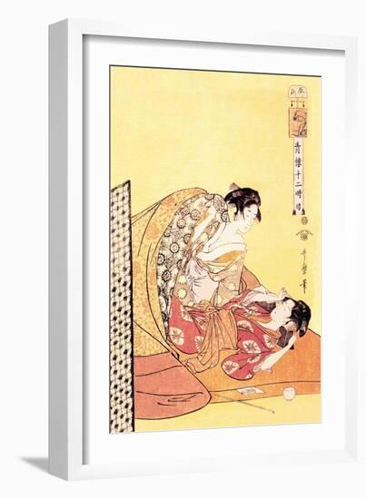 The Hour of the Dragon-Kitagawa Utamaro-Framed Art Print