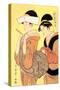 The Hour of the Monkey-Kitagawa Utamaro-Stretched Canvas