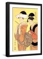 The Hour of the Monkey-Kitagawa Utamaro-Framed Art Print