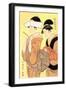 The Hour of the Monkey-Kitagawa Utamaro-Framed Art Print