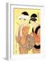 The Hour of the Monkey-Kitagawa Utamaro-Framed Art Print