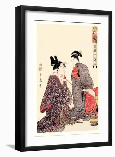 The Hour of the Tiger-Kitagawa Utamaro-Framed Art Print