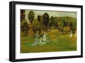 The Hours and the Freedom of the Fields-Arthur Bowen Davies-Framed Giclee Print