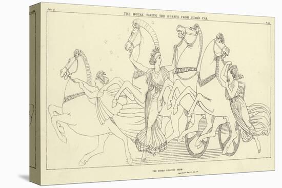 The Hours Taking the Horses from Juno's Car-John Flaxman-Stretched Canvas