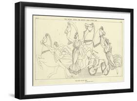 The Hours Taking the Horses from Juno's Car-John Flaxman-Framed Giclee Print