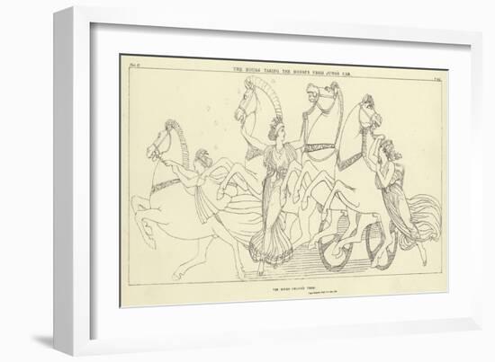 The Hours Taking the Horses from Juno's Car-John Flaxman-Framed Giclee Print