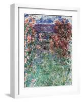 The House Among the Roses, 1925-Claude Monet-Framed Premium Giclee Print