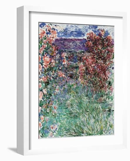 The House Among the Roses, 1925-Claude Monet-Framed Premium Giclee Print