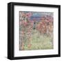 The House Among the Roses, between 1917 and 1919-Claude Monet-Framed Art Print