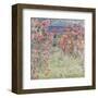 The House Among the Roses, between 1917 and 1919-Claude Monet-Framed Art Print