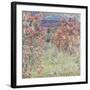 The House Among the Roses, between 1917 and 1919-Claude Monet-Framed Art Print