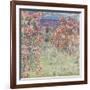 The House Among the Roses, between 1917 and 1919-Claude Monet-Framed Art Print