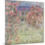 The House Among the Roses, between 1917 and 1919-Claude Monet-Mounted Art Print