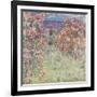 The House Among the Roses, between 1917 and 1919-Claude Monet-Framed Art Print