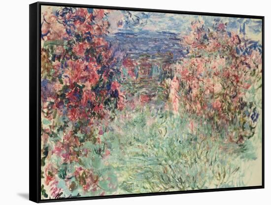 The House Among the Roses (La Maison Dans Les Roses), 1925-Claude Monet-Framed Stretched Canvas