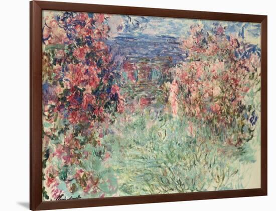 The House Among the Roses (La Maison Dans Les Roses), 1925-Claude Monet-Framed Giclee Print