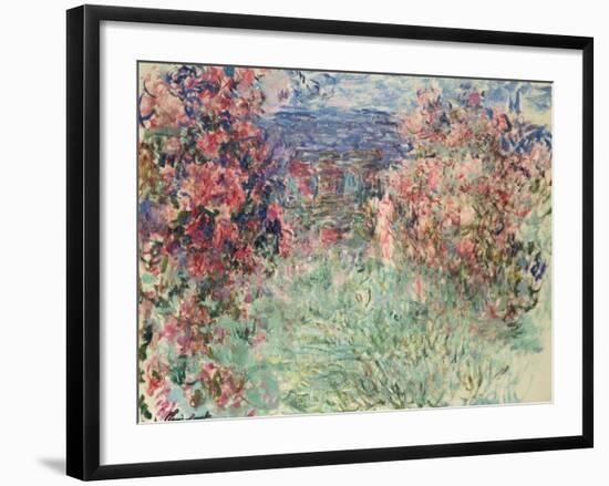 The House Among the Roses (La Maison Dans Les Roses), 1925-Claude Monet-Framed Giclee Print