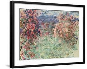 The House Among the Roses (La Maison Dans Les Roses), 1925-Claude Monet-Framed Giclee Print