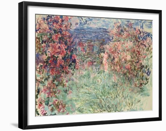 The House Among the Roses (La Maison Dans Les Roses), 1925-Claude Monet-Framed Giclee Print