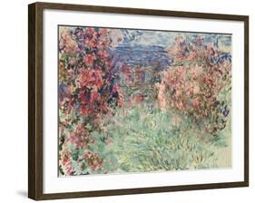 The House Among the Roses (La Maison Dans Les Roses), 1925-Claude Monet-Framed Giclee Print