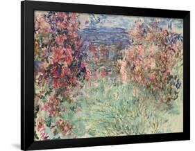 The House Among the Roses (La Maison Dans Les Roses), 1925-Claude Monet-Framed Premium Giclee Print