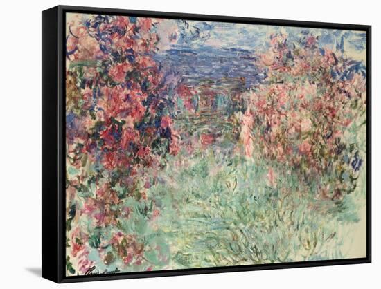 The House Among the Roses (La Maison Dans Les Roses), 1925-Claude Monet-Framed Stretched Canvas