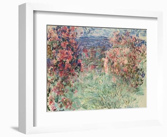 The House Among the Roses (La Maison Dans Les Roses), 1925-Claude Monet-Framed Giclee Print