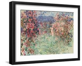 The House Among the Roses (La Maison Dans Les Roses), 1925-Claude Monet-Framed Giclee Print