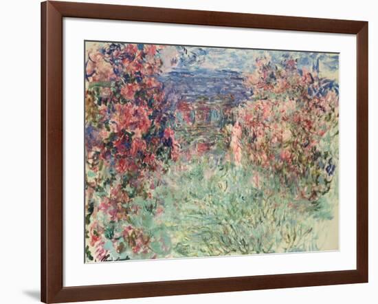 The House Among the Roses (La Maison Dans Les Roses), 1925-Claude Monet-Framed Giclee Print