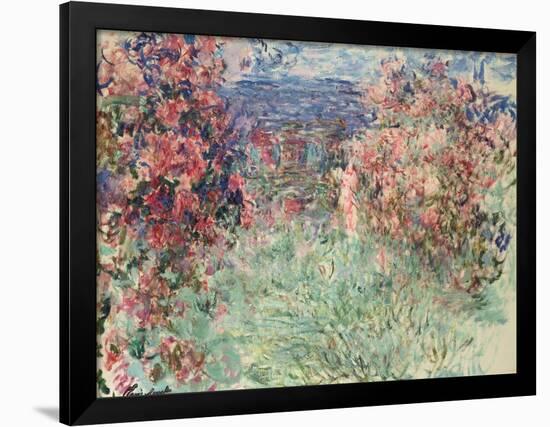 The House Among the Roses (La Maison Dans Les Roses), 1925-Claude Monet-Framed Giclee Print