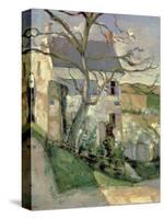 The House and the Tree, C.1873-74-Paul C?zanne-Stretched Canvas