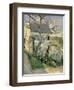 The House and the Tree, C.1873-74-Paul C?zanne-Framed Premium Giclee Print