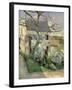 The House and the Tree, C.1873-74-Paul C?zanne-Framed Giclee Print