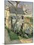 The House and the Tree, C.1873-74-Paul C?zanne-Mounted Giclee Print