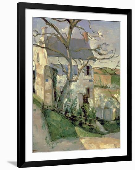 The House and the Tree, C.1873-74-Paul C?zanne-Framed Giclee Print