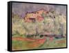 The House at Bellevue, 1888-92-Paul Cézanne-Framed Stretched Canvas