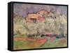 The House at Bellevue, 1888-92-Paul Cézanne-Framed Stretched Canvas