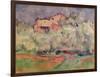 The House at Bellevue, 1888-92-Paul Cézanne-Framed Giclee Print