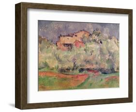 The House at Bellevue, 1888-92-Paul Cézanne-Framed Premium Giclee Print