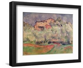 The House at Bellevue, 1888-92-Paul Cézanne-Framed Premium Giclee Print