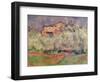 The House at Bellevue, 1888-92-Paul Cézanne-Framed Premium Giclee Print