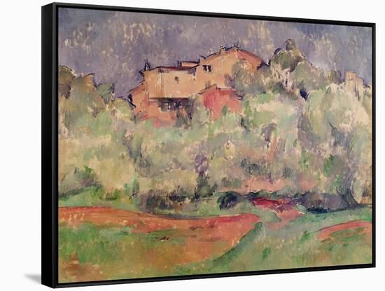 The House at Bellevue, 1888-92-Paul Cézanne-Framed Stretched Canvas
