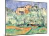 The House at Bellevue-Paul Cézanne-Mounted Giclee Print