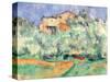 The House at Bellevue-Paul Cézanne-Stretched Canvas